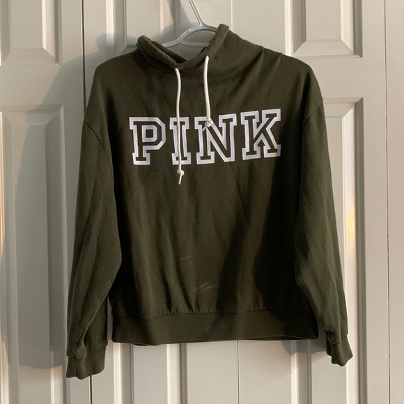 PINK turtleneck hoodie - Picture 1 of 3